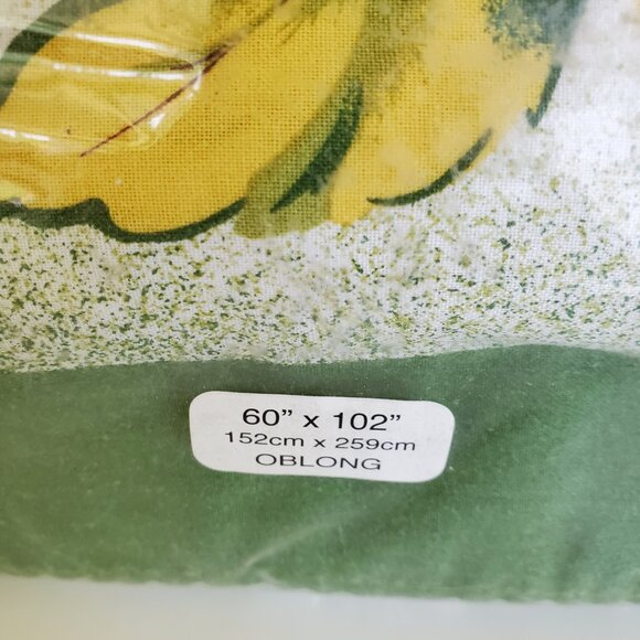 Bardwil 60" x 102" Oblong Cotton Tablecloth Seasons Fall Autumn Harvest Turkey - Picture 4 of 5